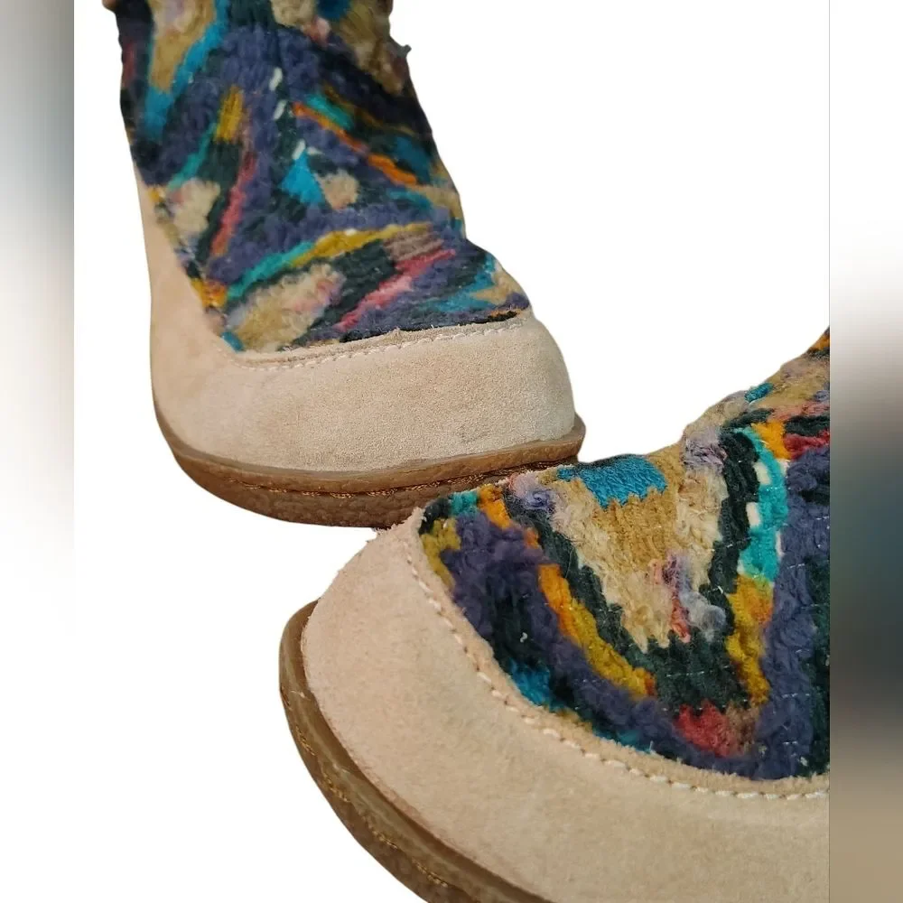 Sam Elderman Fur Lined Suede Boho Boots